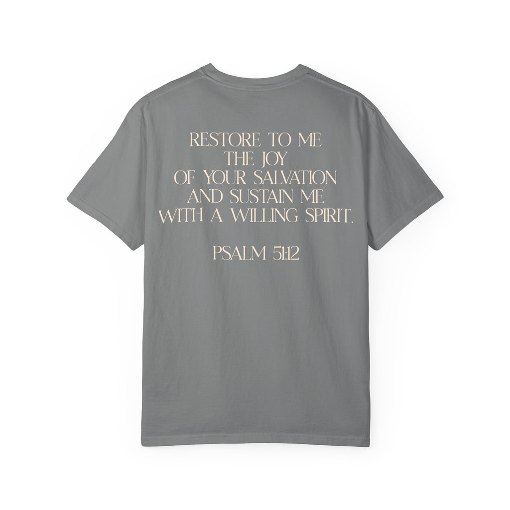 Uniquely Restored T-Shirt — Psalm 51:12 Inspo  Tee