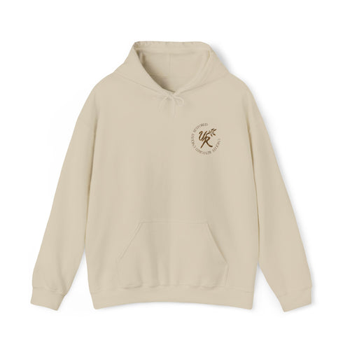 Brown Monologo Hoodie (Cream & Pink)