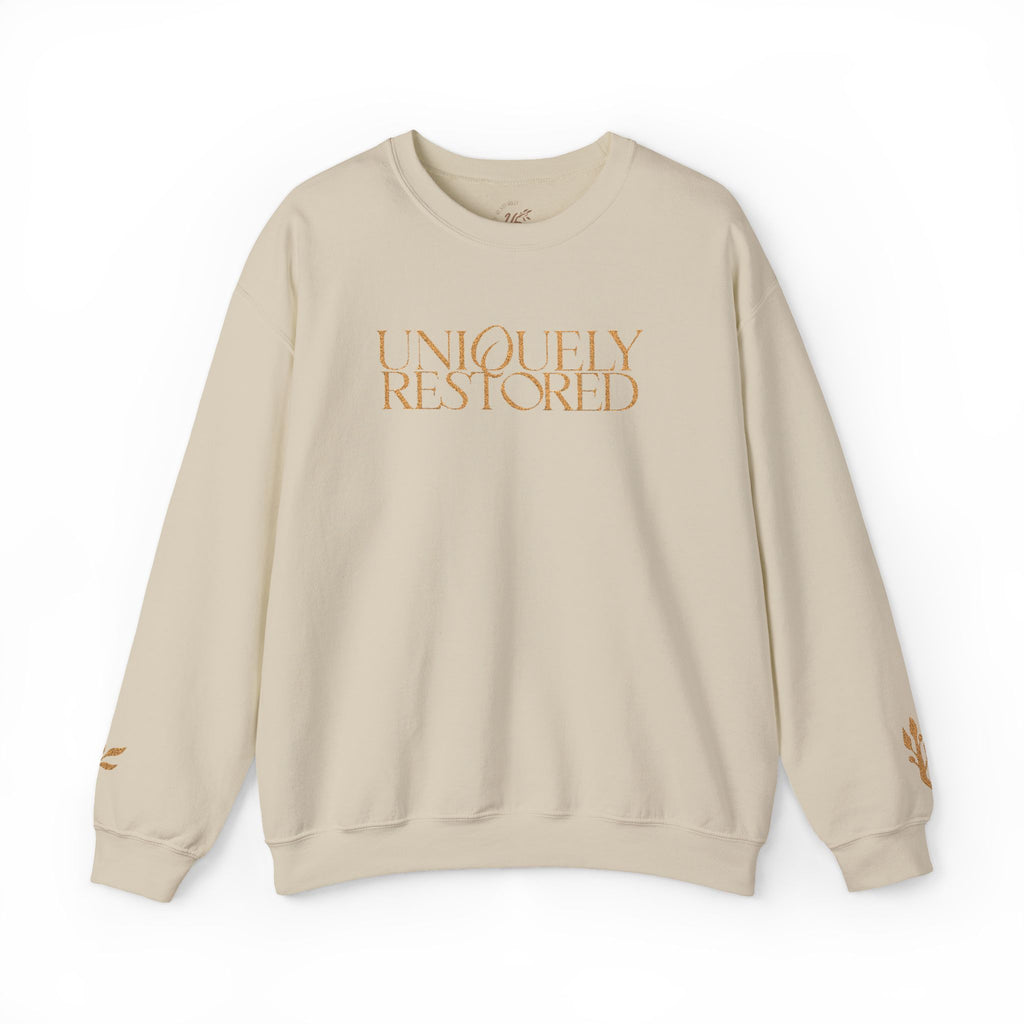 Fall Themed Uniquely Restored Crewneck Sweatshirt
