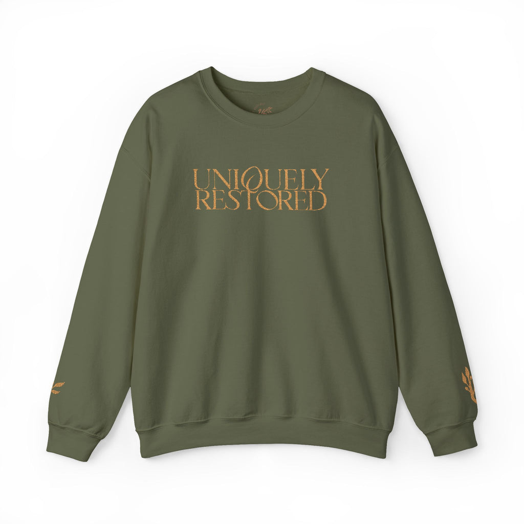 Fall Themed Uniquely Restored Crewneck Sweatshirt