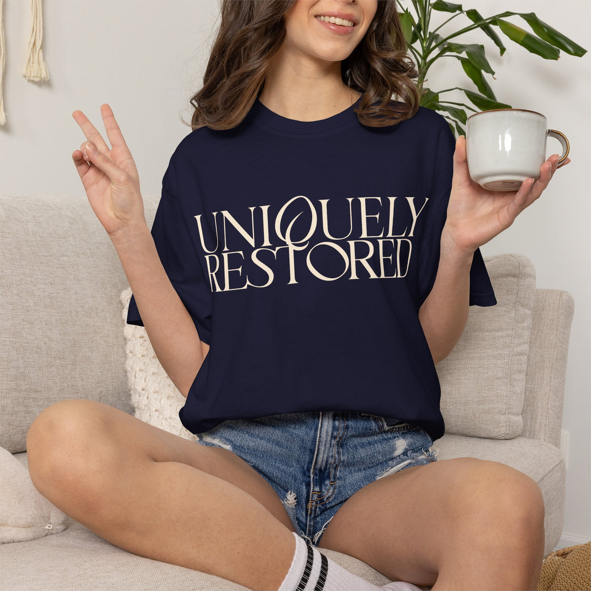 Uniquely Restored T-Shirt — Psalm 51:12 Inspo  Tee