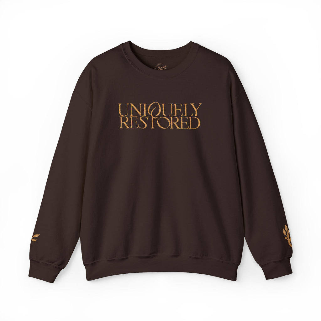 Fall Themed Uniquely Restored Crewneck Sweatshirt