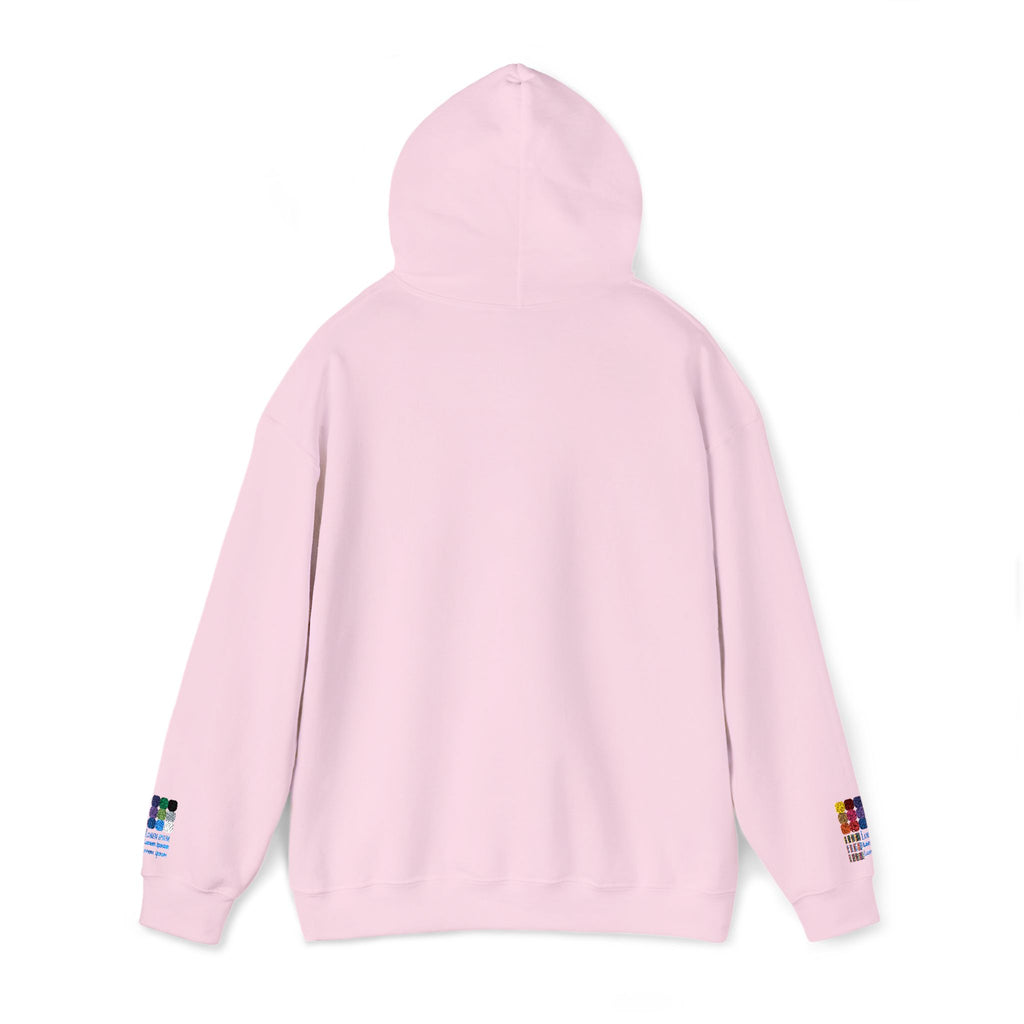 Brown Monologo Hoodie (Cream & Pink)