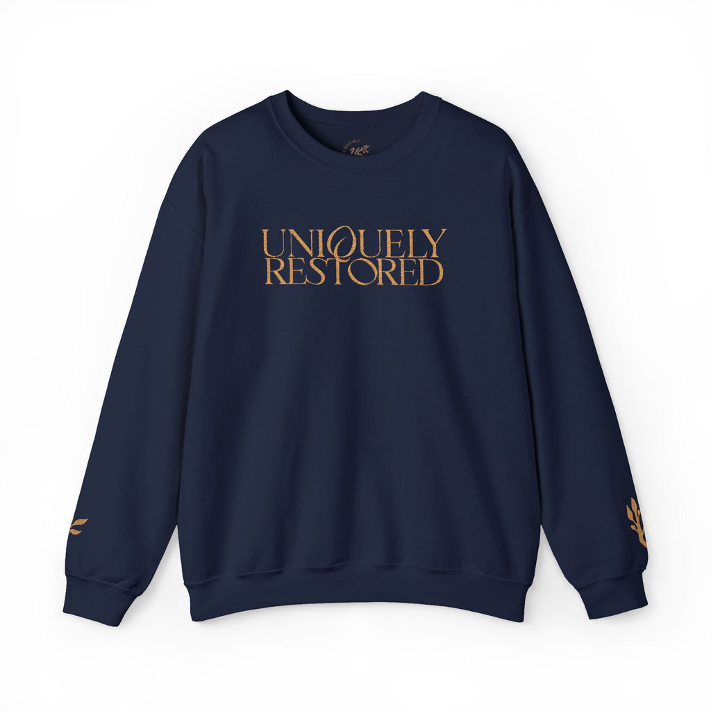 Fall Themed Uniquely Restored Crewneck Sweatshirt