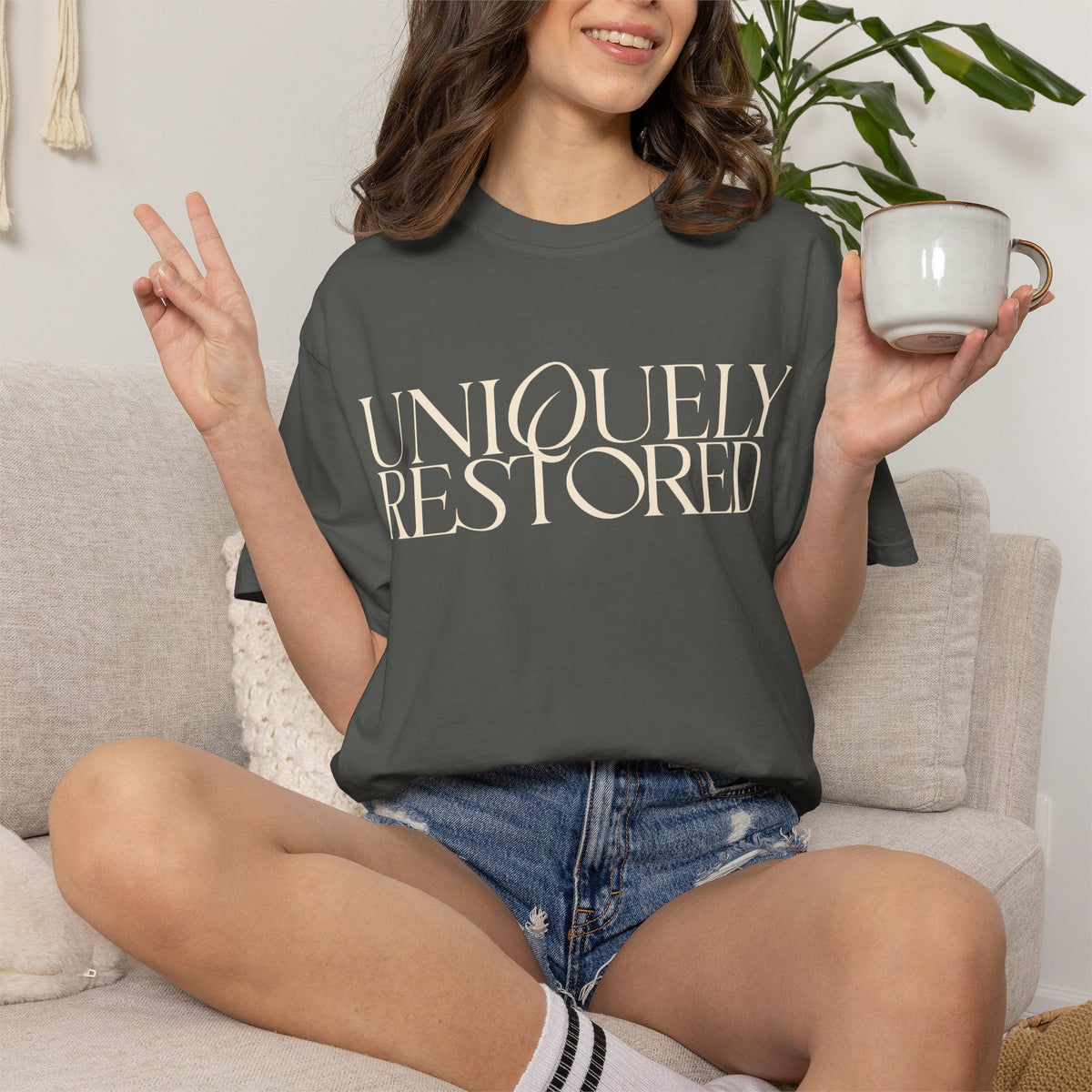 Uniquely Restored T-Shirt — Psalm 51:12 Inspo  Tee