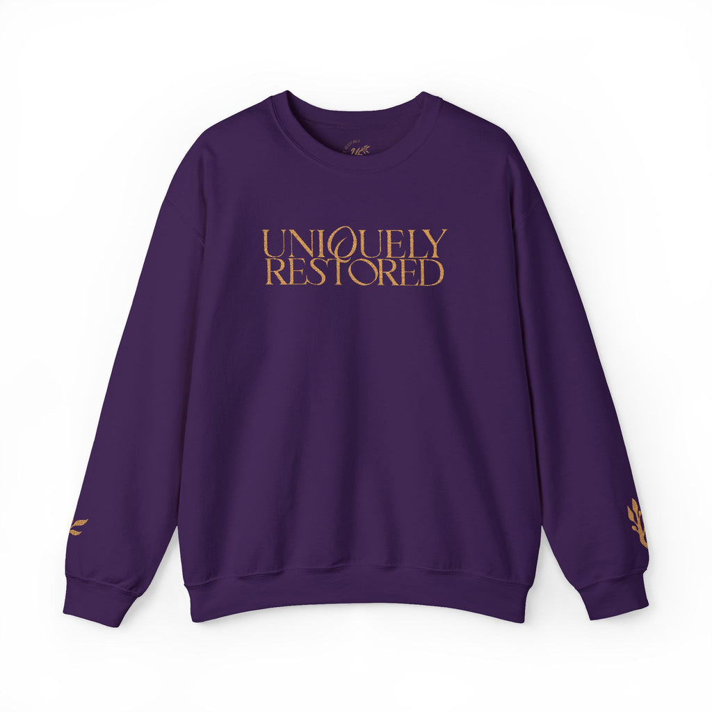 Fall Themed Uniquely Restored Crewneck Sweatshirt