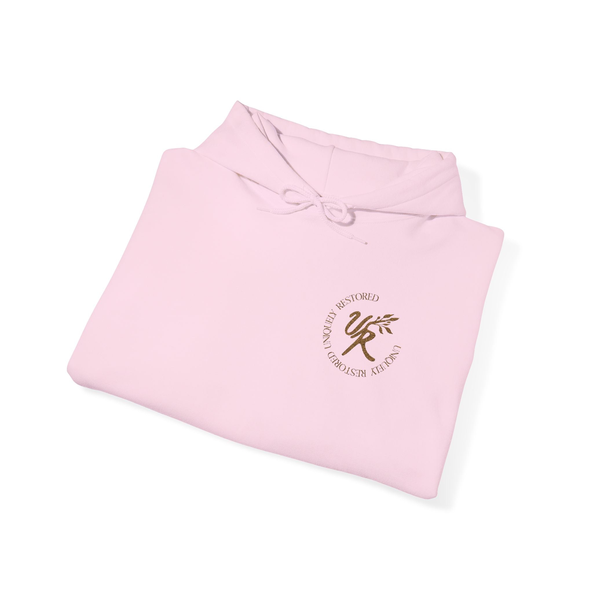 Brown Monologo Hoodie (Cream & Pink)