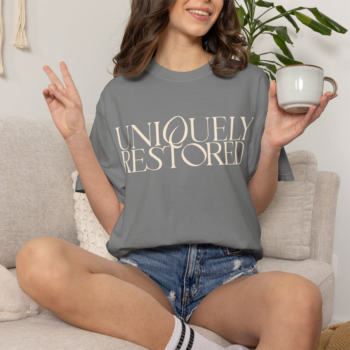 Uniquely Restored T-Shirt — Psalm 51:12 Inspo  Tee