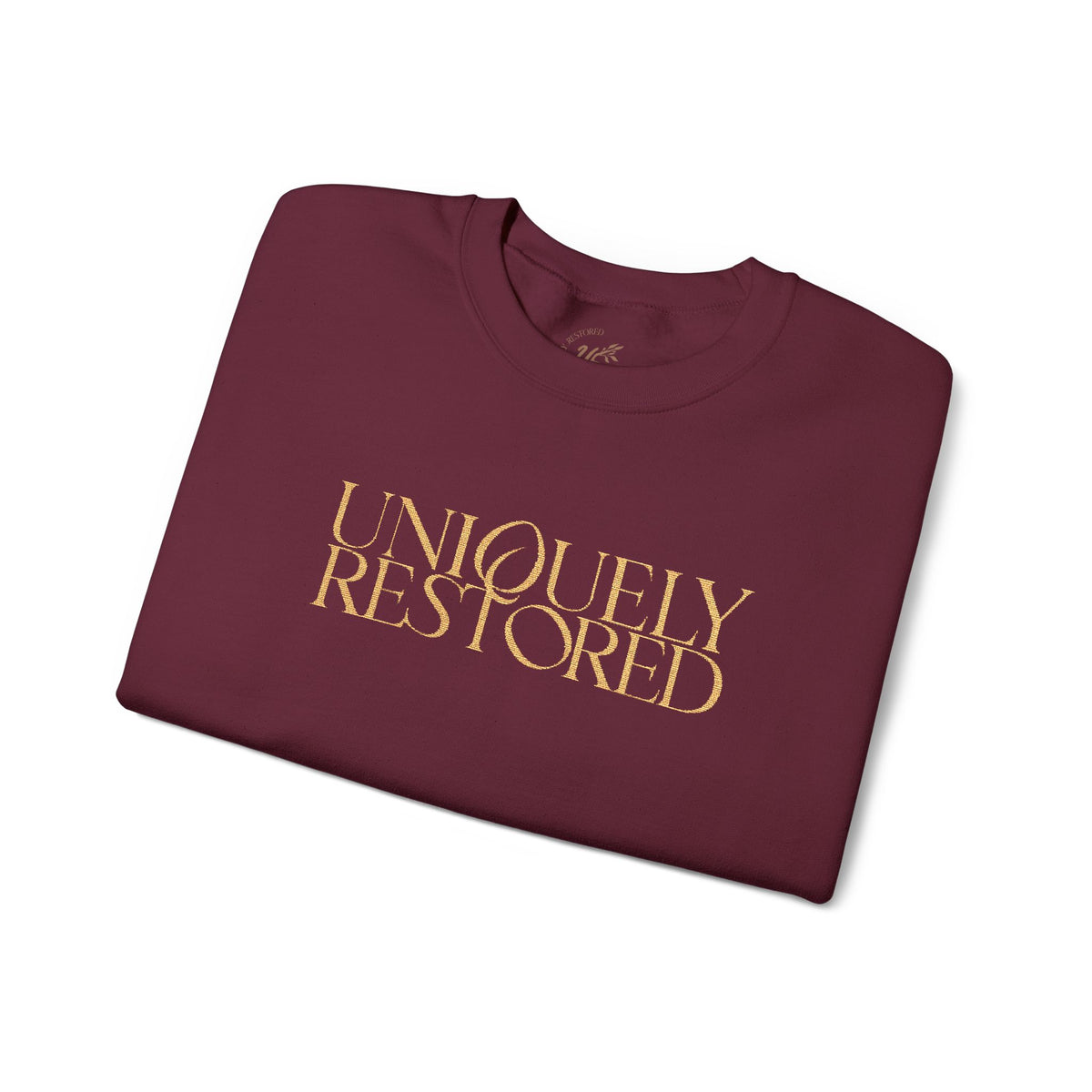 Fall Themed Uniquely Restored Crewneck Sweatshirt