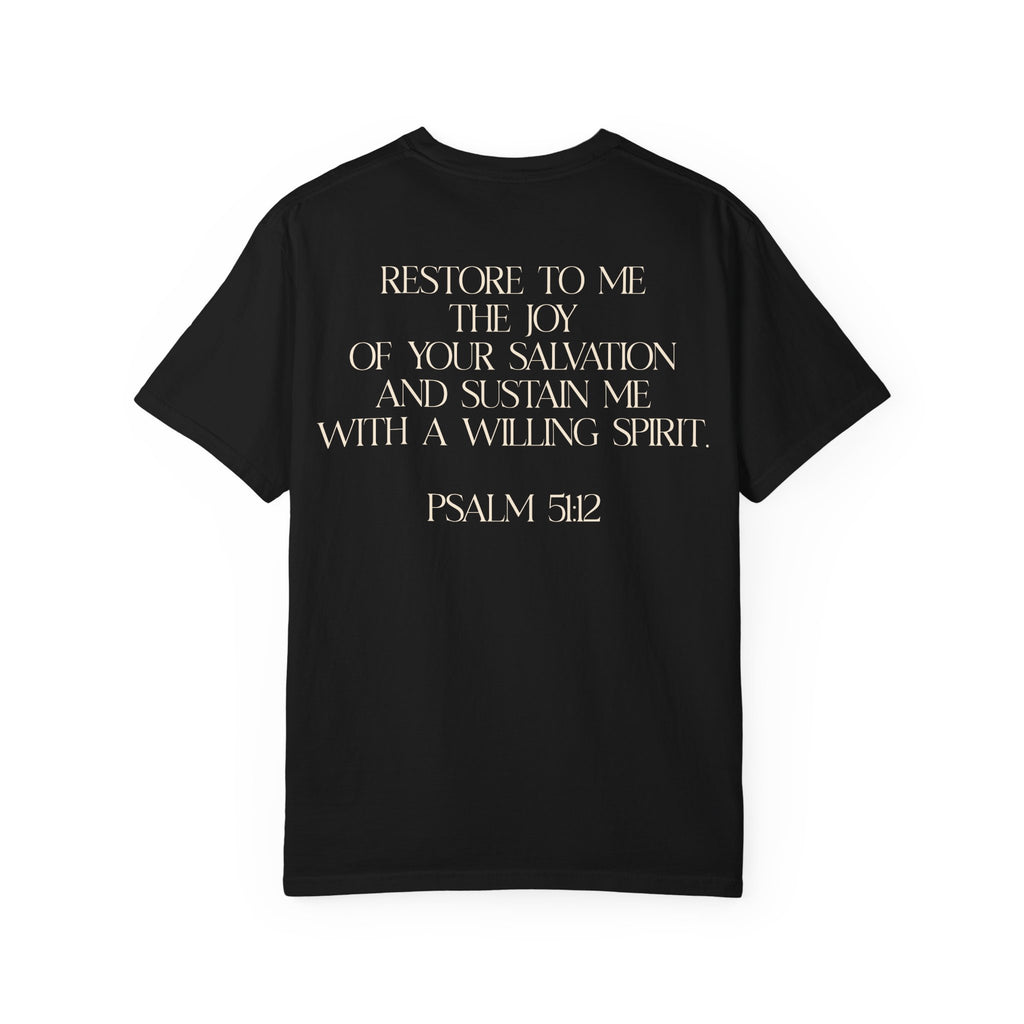 Uniquely Restored T-Shirt — Psalm 51:12 Inspo  Tee